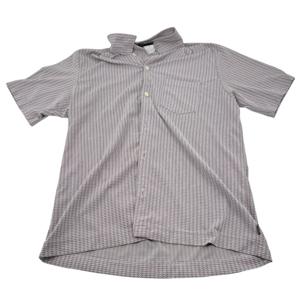 Quiksilver Vintage Men's Short‎ Sleeve Button-Up Shirt Large